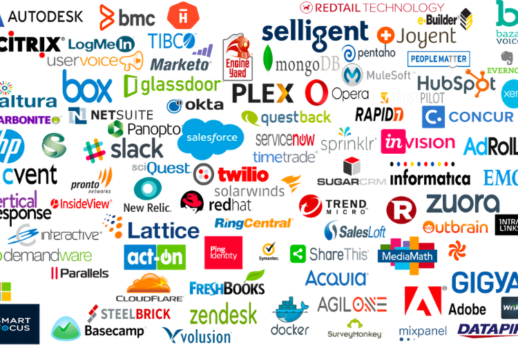 Popular SaaS providers 